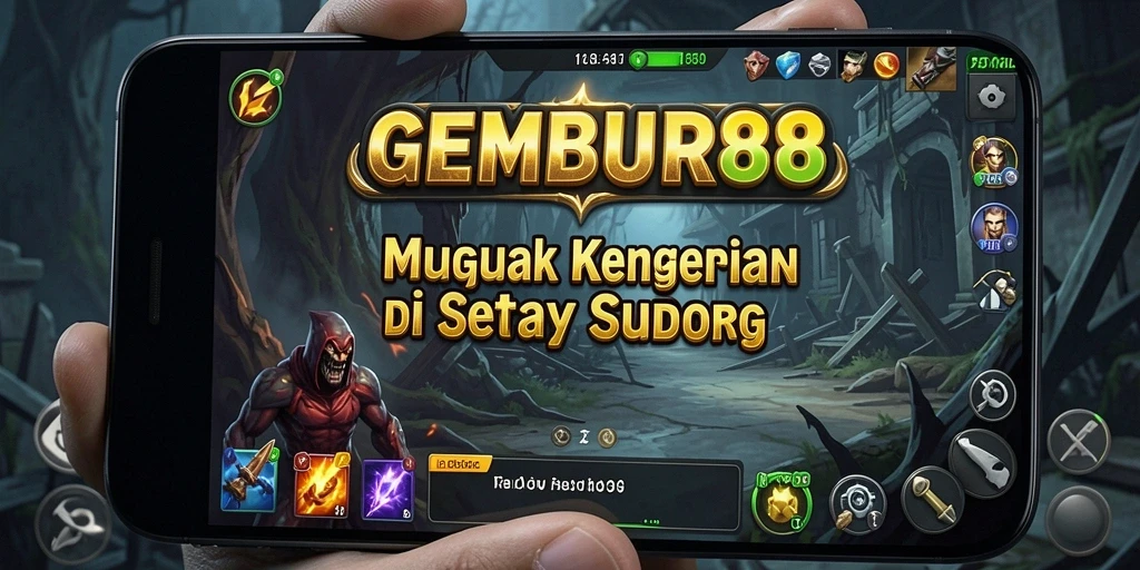 Tampilan gameplay menegangkan dalam <strong>GEMBUR88</strong> dengan elemen horror yang kuat.