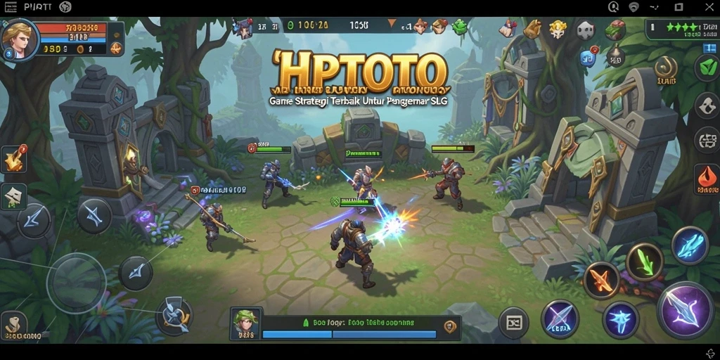 Tampilan gameplay seru dari HPTOTO dengan elemen SLG.