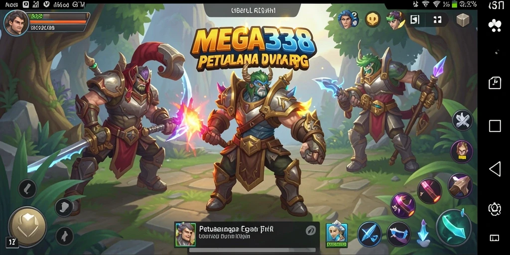 Gameplay MEGA338 menunjukkan pertarungan seru di dunia RPG.