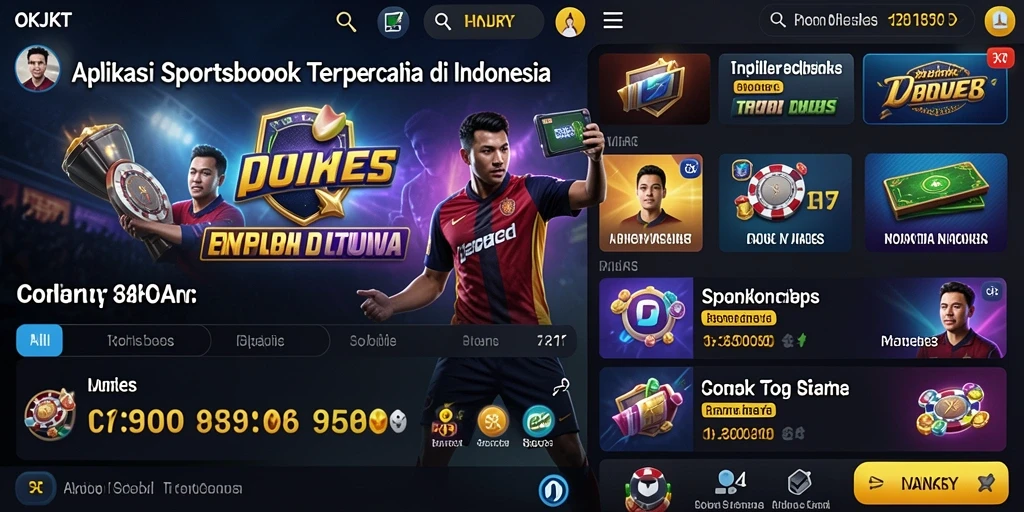 Tampilan menarik dari gameplay OKJKT dengan berbagai pilihan taruhan.