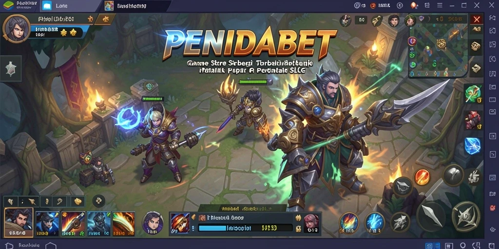 Tangkapan layar utama PENIDABET menunjukkan aksi gameplay strategi.