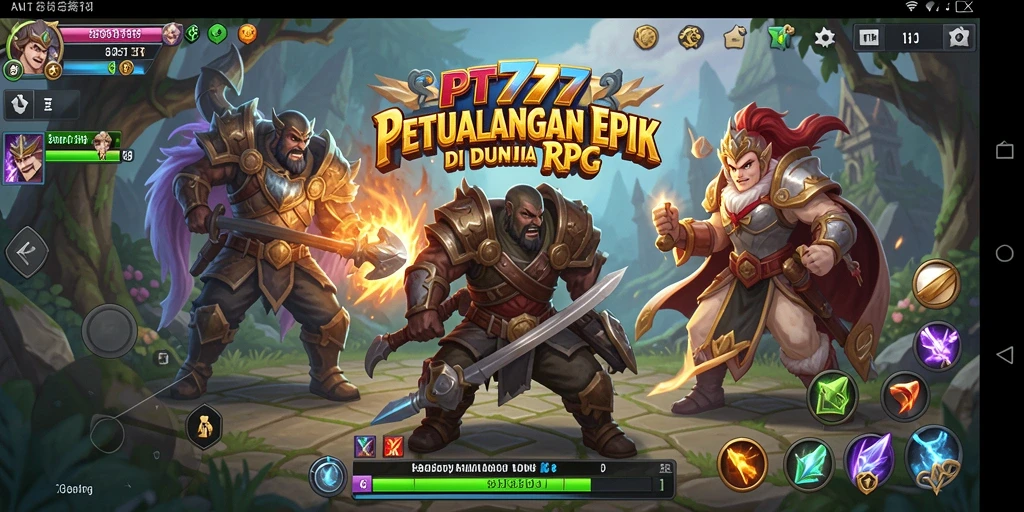 Tampilan gameplay PT777 yang mengesankan dan penuh aksi RPG.