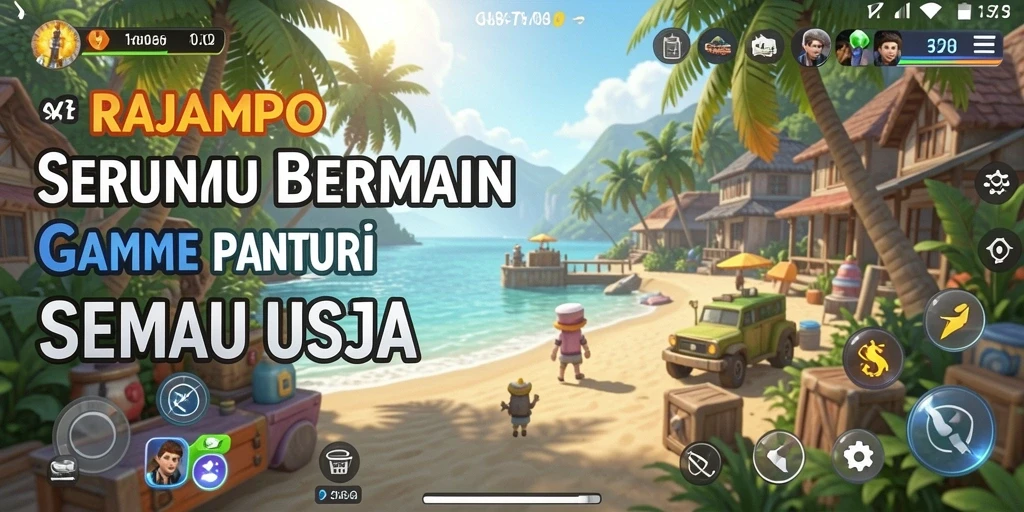Screenshot gameplay RAJAMPO menunjukkan keseruan bermain secara santai.