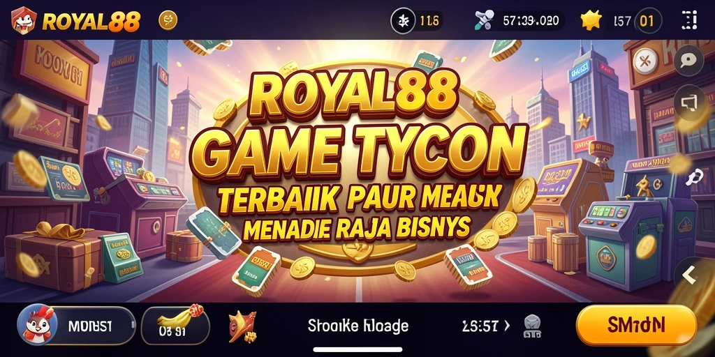 Screenshot utama ROYAL88 menampilkan aksi seru dalam gameplay Tycoon.