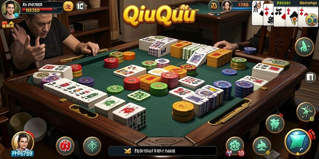 Tangkapan layar gameplay QiuQiu yang seru di RP6789.