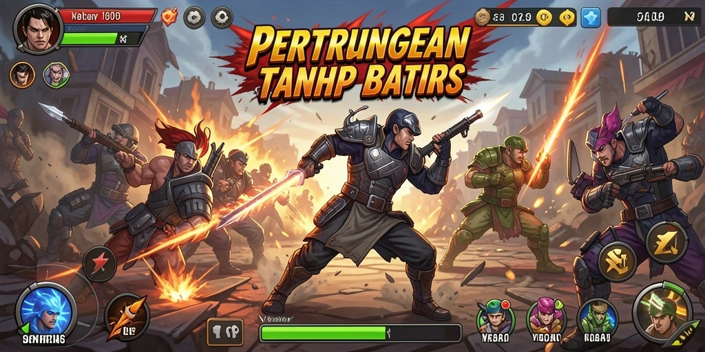 Tampilan gameplay Y89 yang seru dan menegangkan saat pertarungan.